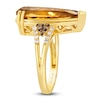 Le Vian® Pear-Shaped Cinnamon Citrine® and 0.23 CT. T.W. Diamond Split Shank Ring in 14K Honey Gold™ - Size 7