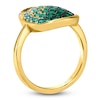 Le Vian® Emerald Ombré® and Nude Diamond™ Accent Frame Ring in 14K Honey Gold™ - Size 7