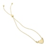 Puff Heart Bolo Bracelet in 14K Gold - 9.0"