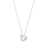 0.085 CT. T.W. Diamond Abstract Heart Pendant in 10K White Gold