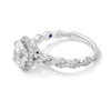 Vera Wang Love Collection 1.60 CT. T.W. Oval Certified Lab-Created Diamond Frame Twist Engagement Ring in Platinum