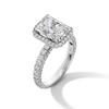 Vera Wang Love Collection 4.00 CT. T.W. Radiant-Cut Certified Lab-Created Diamond Engagement Ring in Platinum (F/VS2)