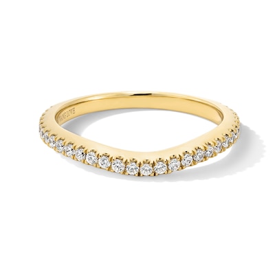 Vera Wang Love Collection CT. T.W. Certified Lab-Created Diamond Contour Band in 14K Gold (F/VS2