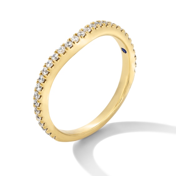 Vera Wang Love Collection CT. T.W. Certified Lab-Created Diamond Contour Band in 14K Gold (F/VS2