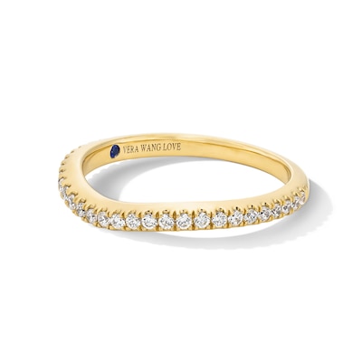 Vera Wang Love Collection CT. T.W. Certified Lab-Created Diamond Contour Band in 14K Gold (F/VS2