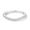 Thumbnail Image 1 of Vera Wang Love Collection 0.30 CT. T.W. Certified Lab-Created Diamond Contour Band in 14K White Gold (F/VS2)