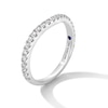 Thumbnail Image 3 of Vera Wang Love Collection 0.30 CT. T.W. Certified Lab-Created Diamond Contour Band in 14K White Gold (F/VS2)