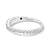 Thumbnail Image 4 of Vera Wang Love Collection 0.30 CT. T.W. Certified Lab-Created Diamond Contour Band in 14K White Gold (F/VS2)