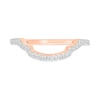 0.95 CT. T.W. Cushion-Shaped Multi-Diamond Frame Collar Bridal Set in 10K Rose Gold