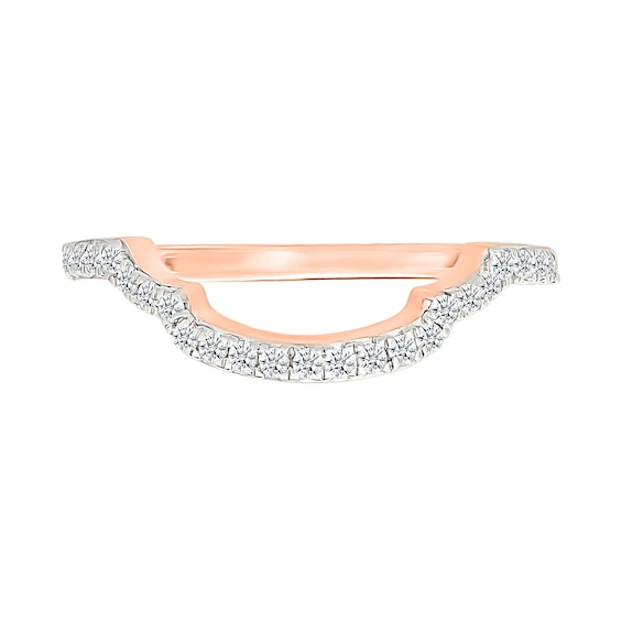 0.95 CT. T.W. Cushion-Shaped Multi-Diamond Frame Collar Bridal Set in 10K Rose Gold