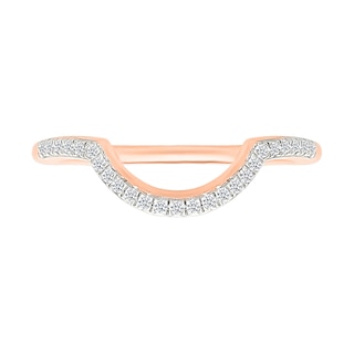 0.95 CT. T.W. Pear-Shaped Multi-Diamond Swirl Frame Triple Row Bridal Set in 10K Rose Gold