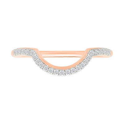 0.95 CT. T.W. Pear-Shaped Multi-Diamond Swirl Frame Triple Row Bridal Set in 10K Rose Gold