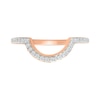 0.95 CT. T.W. Pear-Shaped Multi-Diamond Sunburst Frame Bridal Set in 10K Rose Gold