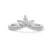 Thumbnail Image 1 of Emmy London 0.50 CT. T.W. Marquise-Cut Certified Lab-Created Diamond Contour Anniversary Band in 18K White Gold (F/VS2)