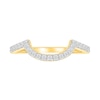 1.23 CT. T.W. Pear-Shaped Multi-Diamond Double Frame Bypass Split Shank Bridal Set in 10K Gold