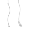 Thumbnail Image 3 of 0.30 CT. T.W. Oval-Shaped Multi-Diamond Swirl Knot Drop Pendant in Sterling Silver