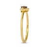 Le Vian® 0.115 CT. T.W. Chocolate Diamond® and Nude Diamond™ Heart Frame Ring in 14K Honey Gold™