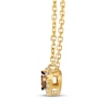 Le Vian® 0.145 CT. T.W. Chocolate Diamond® and Nude Diamond™ Heart Frame Necklace in 14K Honey Gold™ - 19"