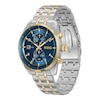 Men's Hugo Boss Skytraveller Two-Tone IP Chronograph Watch with Blue Dial (Model: 1514247)