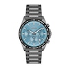 Men's Hugo Boss Strike Grey IP Chronograph Watch with Textured Light Blue Dial (Model: 1514242)