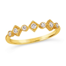 Le Vian® 0.18 CT. T.W. Nude Diamond™ Geometric Ring in 14K Honey Gold™