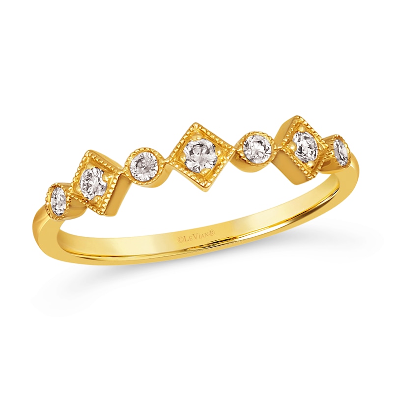 Main Image 1 of Le Vian® 0.18 CT. T.W. Nude Diamond™ Geometric Ring in 14K Honey Gold™