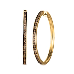 Le Vian® 0.95 CT. T.W. Chocolate Diamond® Hoop Earrings in 14K Honey Gold™