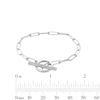 Thumbnail Image 3 of 0.25 CT. T.W. Diamond Toggle Bracelet in Sterling Silver