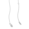 Thumbnail Image 2 of 0.145 CT. T.W. Multi-Diamond Double Teardrop Pendant in Sterling Silver