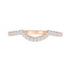 1.23 CT. T.W. Pear-Shaped Multi-Diamond Frame Multi-Row Shank Bridal Set in 10K Rose Gold