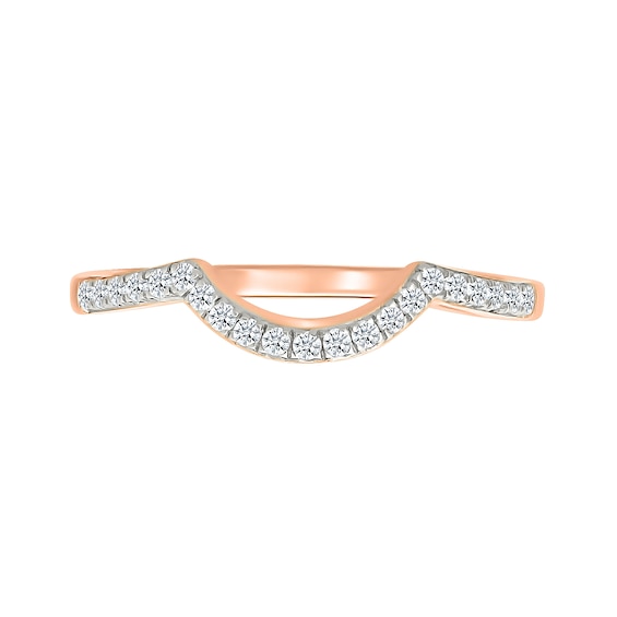 1.23 CT. T.W. Pear-Shaped Multi-Diamond Frame Multi-Row Shank Bridal Set in 10K Rose Gold