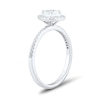 Thumbnail Image 2 of 0.45 CT. T.W. Pear-Shaped Diamond Frame Vintage-Style Engagement Ring in 14K White Gold