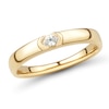 Thumbnail Image 1 of 0.23 CT. Oval Diamond Solitaire Anniversary Band in 14K Gold