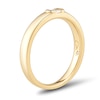 Thumbnail Image 2 of 0.23 CT. Oval Diamond Solitaire Anniversary Band in 14K Gold