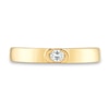 Thumbnail Image 3 of 0.23 CT. Oval Diamond Solitaire Anniversary Band in 14K Gold