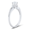 Thumbnail Image 2 of 0.45 CT. T.W. Princess-Cut Diamond Collar Loop Shank Engagement Ring in 14K White Gold