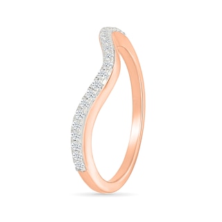 1.23 CT. T.W. Oval-Shaped Multi-Diamond Swirl Frame Triple Row Shank Bridal Set in 10K Rose Gold