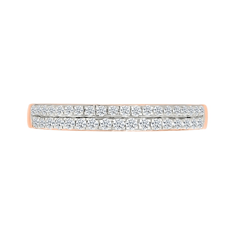 1.45 CT. T.W. Oval-Shaped Multi-Diamond Frame Multi-Row Split Shank Bridal Set in 10K Rose Gold