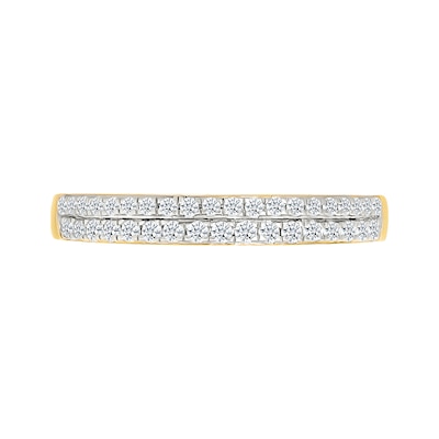 1.45 CT. T.W. Oval-Shaped Multi-Diamond Frame Multi-Row Split Shank Bridal Set in 10K Gold