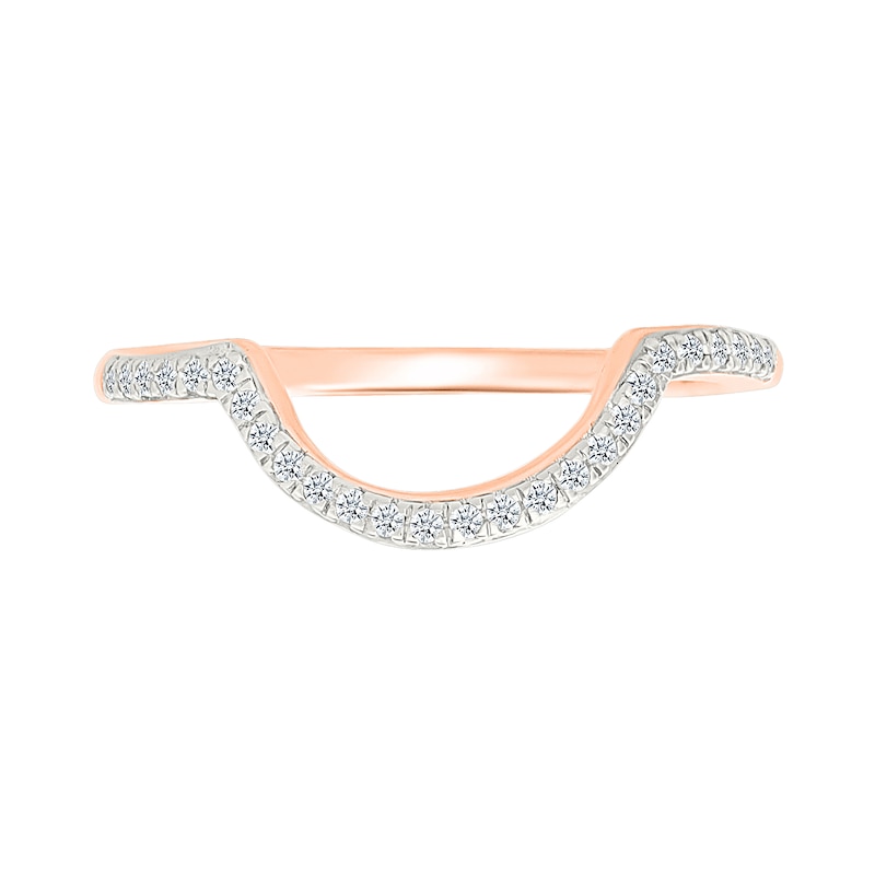 1.23 CT. T.W. Pear-Shaped Multi-Diamond Swirl Frame Triple Row Shank Bridal Set in 10K Rose Gold