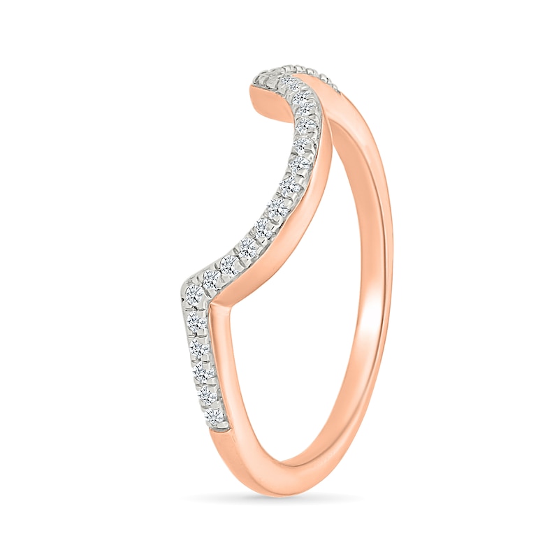 1.23 CT. T.W. Pear-Shaped Multi-Diamond Swirl Frame Triple Row Shank Bridal Set in 10K Rose Gold