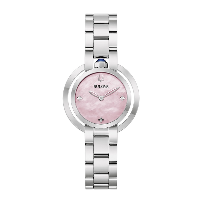 Main Image 1 of Ladies' Bulova Rubaiyat Watch with Pink Mother-of-Pearl Dial (Model: 96L338)