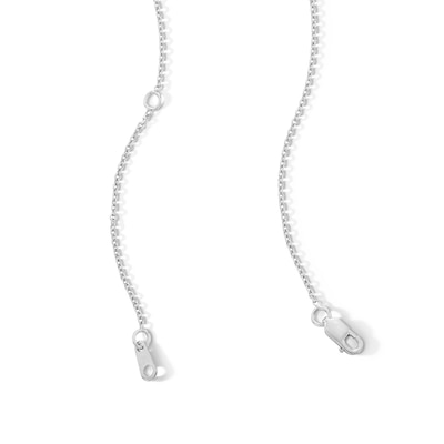 0.085 CT. T.W. Certified Lab-Created Diamond "MAMA" Necklace in Sterling Silver (I/SI2) - 17"