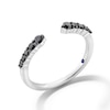 Thumbnail Image 3 of Vera Wang Love Collection 0.23 CT. T.W. Black Diamond Graduated Open Shank Band in Sterling Silver