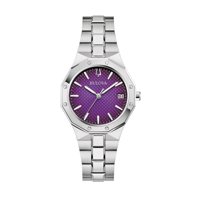 Main Image 1 of Ladies' Bulova Classic Prestige Watch with Textured Purple Dial (Model: 96M168)