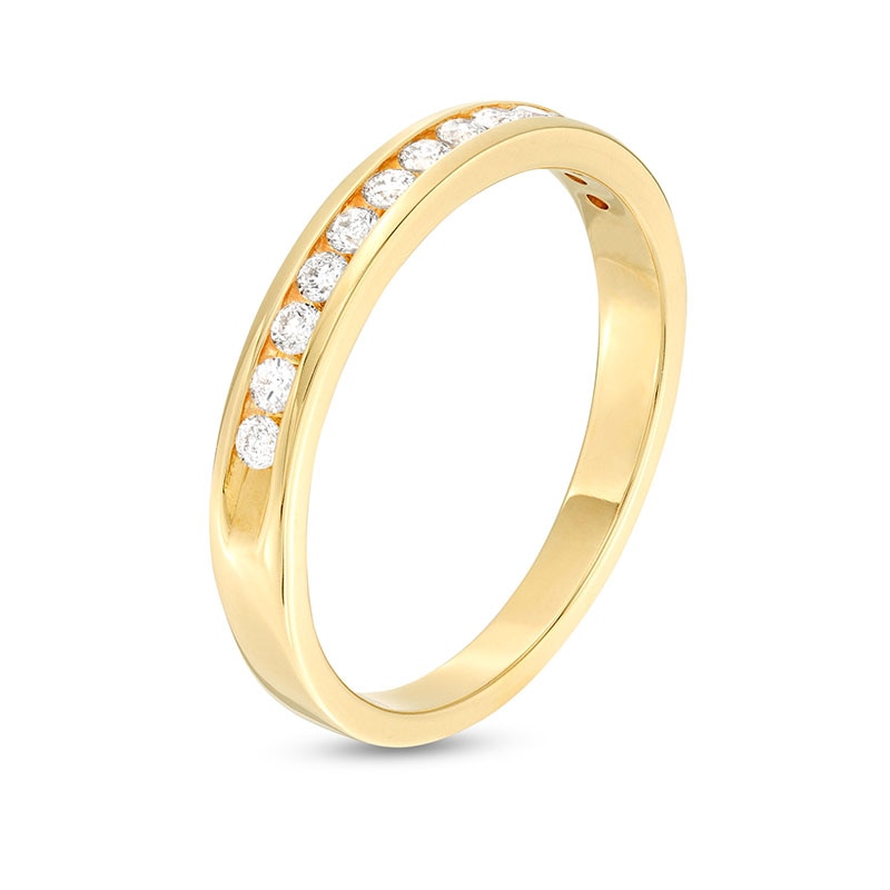 Main Image 2 of Previously Owned - 0.25 CT. T.W. Diamond Channel Band in 14K Gold