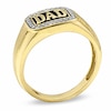 Thumbnail Image 1 of Previously Owned - Men's 0.13 CT. T.W. Diamond Dad Ring in 10K Gold