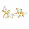 Thumbnail Image 0 of Previously Owned - Child's Cubic Zirconia Dragonfly Earrings in 14K Gold