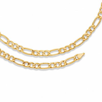 Previously Owned - Men's 5.4mm Figaro Bracelet and Necklace Set in 10K Gold