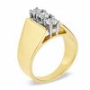 Thumbnail Image 2 of Previously Owned - 0.51 CT. T.W. Diamond Linear Past Present Future® Ring in 14K Gold